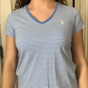 Striped Polo tee